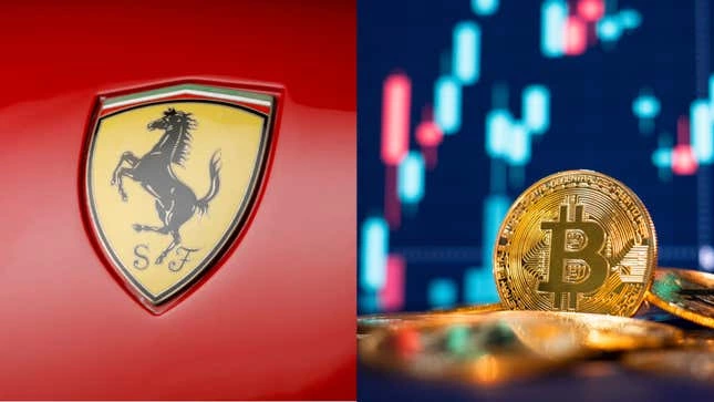 Теперь вы можете использовать криптовалюту для покупки Ferrari