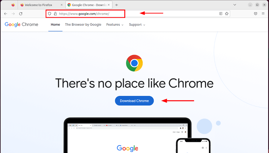 Как установить Google Chrome на Ubuntu GUI & Terminal.