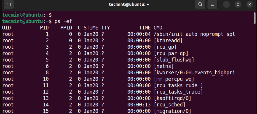 Как найти PPID родительского процесса в Linux