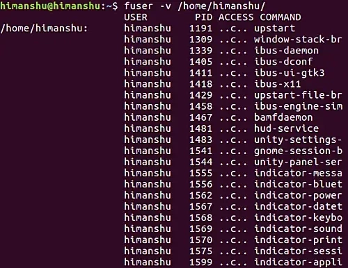 Как использовать команду fuser в Linux