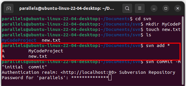 Как настроить контроль версий Subversion в Ubuntu